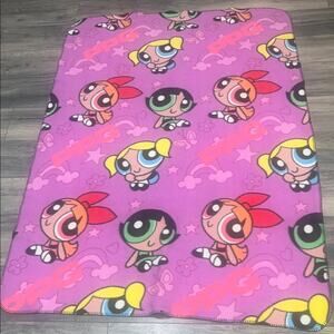 Powerpuff Girls Purple Vintage Y2k Fleece Blanket